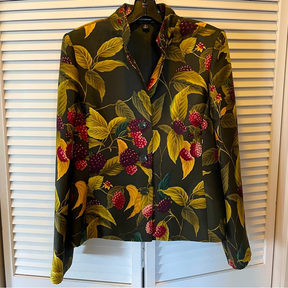 🍓HP🍓Ellen Tracy Silk and Wool Jacket - Picture 5 of 13